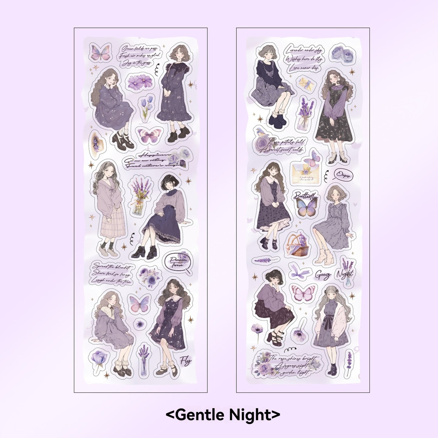 Etori Life Lovers Less than Series Salt Girl Pattern Versatile Stickers DIY Laptop, Phone Case, Photo Album, Luggage, Handmade Scrapbook, Student Stationery, Children Stickers, Girl Stickers, Children Stickers