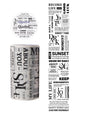 etori life 75mmX3m字言字语系列 盐系英文字母数字图案胶带DIY装饰笔记本电脑,手机壳,水瓶,行李箱,手工剪贴薄,派对贴纸,学生文具,儿童贴纸,涂鸦贴纸