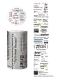 etori life 75mmX3m字言字语系列 盐系英文字母数字图案胶带DIY装饰笔记本电脑,手机壳,水瓶,行李箱,手工剪贴薄,派对贴纸,学生文具,儿童贴纸,涂鸦贴纸