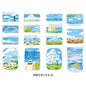 Etori Life Healing Department Spring Scenery Hand Ledger Sticker 30PCs Fresh Blue Sky Flower Sea Decorative Sticker Notebook Collage Landscaping Material Suitable for Laptop, Luggage, Skateboard, Water Bottle, Guitar, Photo Album, DIY Production