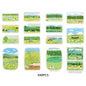 Etori Life 30PCs Fresh Grassland Scenery Hand Ledger Sticker Pastoral Pasture Decorative Stickers Suitable for Laptop, Luggage, Water Bottle, Guitar, Office Decoration Accessories, Handmade Scrapbooking Supplies, DIY Making, Envelope and Paper Gift Bag