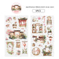 Etori Life Antique Landscape and Paper Adhesive Tape Spring Flower Overture New Chinese Flower Notebook Collage 1 Roll 2 M Suitable for Laptop, Luggage, Photo Album, Guitar, Water Bottle, Handmade Scrapbooking Supplies, Office Decoration Accessories
