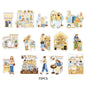 Etori Life 15PCs Fresh Illustration Cosmo Lady Set Stickers Phone Case Skateboard Tablet DIY Decorative Sticker Suitable for Laptop, Handbag, Diary, Pencil Box, Pen Holder, Home Meter Book, Notepad, Helmet, Bicycle, Postcard and Envelope, handmade