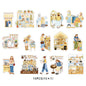 Etori Life 15PCs Fresh Illustration Cosmo Lady Set Stickers Phone Case Skateboard Tablet DIY Decorative Sticker Suitable for Laptop, Handbag, Diary, Pencil Box, Pen Holder, Home Meter Book, Notepad, Helmet, Bicycle, Postcard and Envelope, handmade