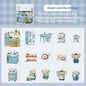 Etori Life Residence Ramble Set Soft and Adorable Small Animal Warm Home Life Scene Collage Hand Account Material Stickers for Laptop, Mobile Phone Stickers, Luggage, Photo Album, Room Decoration, Office Decoration Accessories