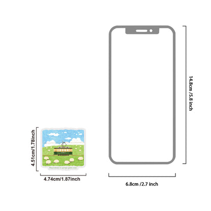 Etori Life 30PCs Fresh Grassland Scenery Hand Ledger Sticker Pastoral Pasture Decorative Stickers Suitable for Laptop, Luggage, Water Bottle, Guitar, Office Decoration Accessories, Handmade Scrapbooking Supplies, DIY Making, Envelope and Paper Gift Bag
