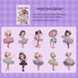 Etori Life Cute Combination Cute Girl Adorable Girl's Casual Stickers Multi-Scene Q Version Doll Hand Account Decorative Pet Stickers for Laptop, Phone Case, Luggage, Photo Album, Children Paper Gift Bag, Room Decoration