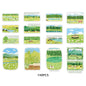 Etori Life 30PCs Fresh Grassland Scenery Hand Ledger Sticker Pastoral Pasture Decorative Stickers Suitable for Laptop, Luggage, Water Bottle, Guitar, Office Decoration Accessories, Handmade Scrapbooking Supplies, DIY Making, Envelope and Paper Gift Bag