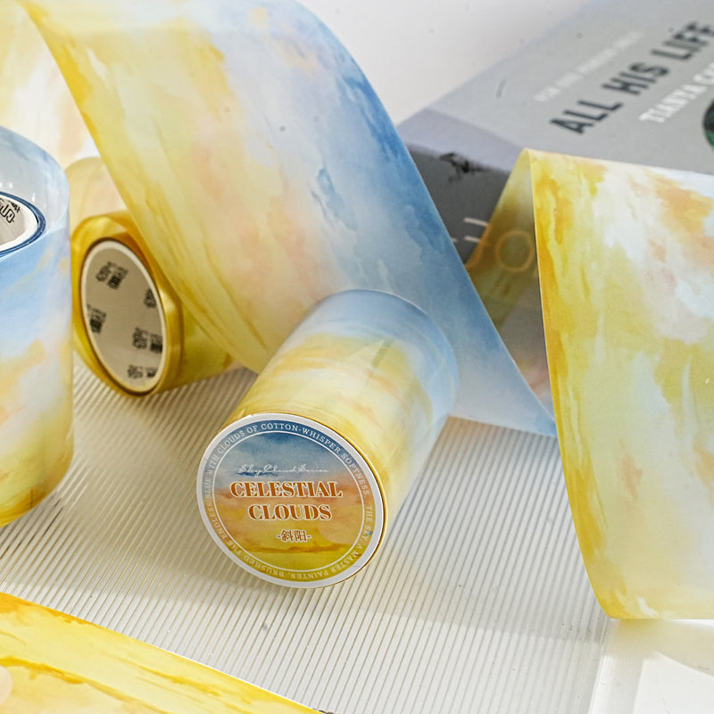 EtorLlife Cloud PET Tape Set,6 Rolls Sky Ephemera for Junk Journaling,Scrapbooking, Crafting, DIY Projects, Diaries, and Art Supplies