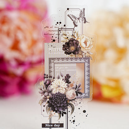 10pcs Bookmark Stickers with Girl Design, Perfect for Laptops, Phone Cases, Suitcases, Albums, DIY Journals & Stationery