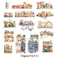 Etori Life 15pcs Vintage Kitchen Cooking Stickers Pack for Scrapbooking, DIY Journals, Stationery Decals, Kids Gift Bags, Handmade Crafts