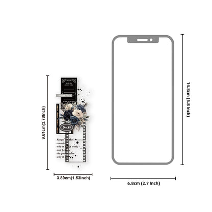 10pcs Bookmark Stickers with Girl Design, Perfect for Laptops, Phone Cases, Suitcases, Albums, DIY Journals & Stationery