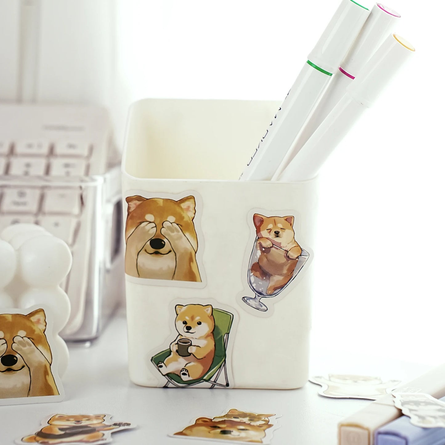 40pcs Cute Animal House Sticker Set for Laptops, Water Bottles, Suitcases, Phone Cases, Scrapbooking Crafts, Kids Stickers