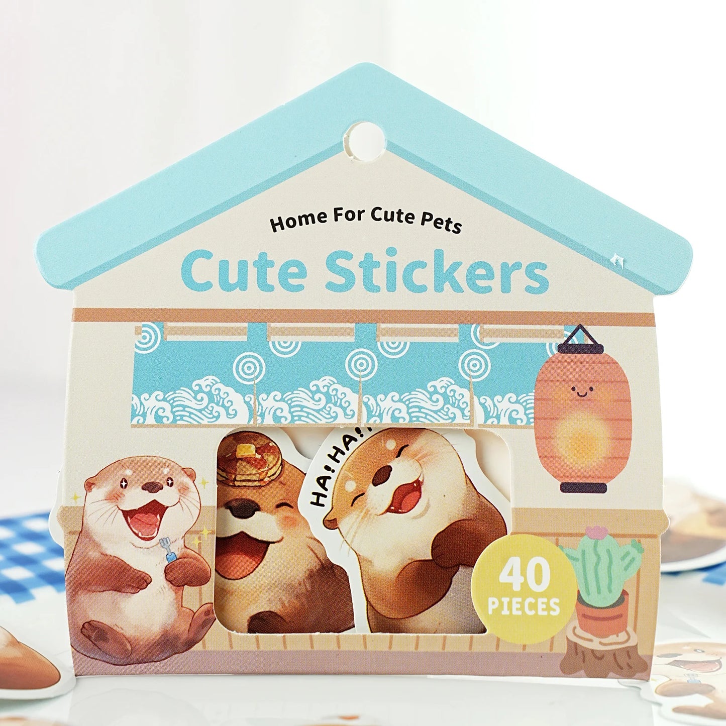 40pcs Cute Animal House Sticker Set for Laptops, Water Bottles, Suitcases, Phone Cases, Scrapbooking Crafts, Kids Stickers
