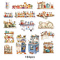 Etori Life 15pcs Vintage Kitchen Cooking Stickers Pack for Scrapbooking, DIY Journals, Stationery Decals, Kids Gift Bags, Handmade Crafts