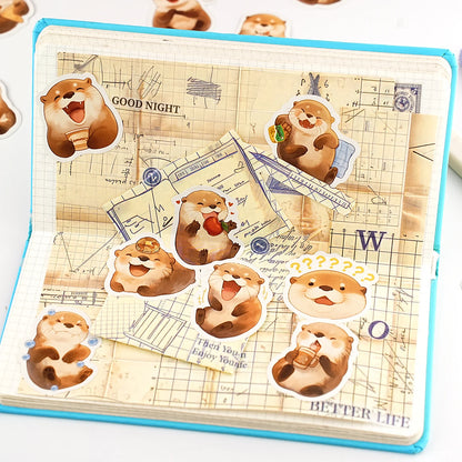 40pcs Cute Animal House Sticker Set for Laptops, Water Bottles, Suitcases, Phone Cases, Scrapbooking Crafts, Kids Stickers