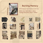 Etori Life Fragment Ensemble Series 15PCs Retro Literary Collage Pet Stickers Old Newspaper Lace Plant Dead Wood Gas Mark Fabric Journal Decoration Material Used for Laptop, Mobile Phone Stickers, Office Decoration Accessories, Handmade Scrapbooking