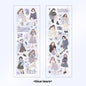 Etori Life Lovers Less than Series Salt Girl Pattern Versatile Stickers DIY Laptop, Phone Case, Photo Album, Luggage, Handmade Scrapbook, Student Stationery, Children Stickers, Girl Stickers, Children Stickers