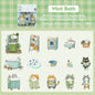 Etori Life Residence Ramble Set Soft and Adorable Small Animal Warm Home Life Scene Collage Hand Account Material Stickers for Laptop, Mobile Phone Stickers, Luggage, Photo Album, Room Decoration, Office Decoration Accessories