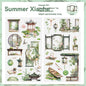 Etori Life 10cm * 2M Four-Hour Good Scenery Combination Ancient Style Window Cover Floral Tape Gentle Four Seasons Courtyard Journal Decorative Stickers for Children Paper Gift Bag, Laptop, Mobile Phone Stickers, Room Decoration