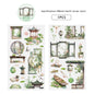 Etori Life National Style Summer Xiaohe and Paper Adhesive Tape New Chinese Lotus Bamboo Notebook Landscaping Material 1 Roll 2 M Suitable for Art Paper Gift Bag, Laptop, Guitar, Photo Album, Luggage, Room Decoration, Handmade Scrapbooking Supplies