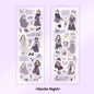 Etori Life Lovers Less than Series Salt Girl Pattern Versatile Stickers DIY Laptop, Phone Case, Photo Album, Luggage, Handmade Scrapbook, Student Stationery, Children Stickers, Girl Stickers, Children Stickers