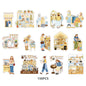 Etori Life 15PCs Fresh Illustration Cosmo Lady Set Stickers Phone Case Skateboard Tablet DIY Decorative Sticker Suitable for Laptop, Handbag, Diary, Pencil Box, Pen Holder, Home Meter Book, Notepad, Helmet, Bicycle, Postcard and Envelope, handmade